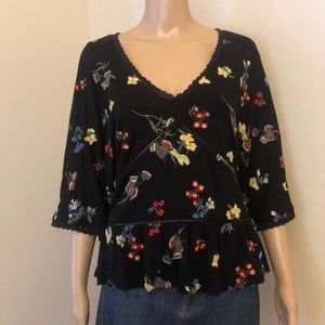 Anthropogie floral top